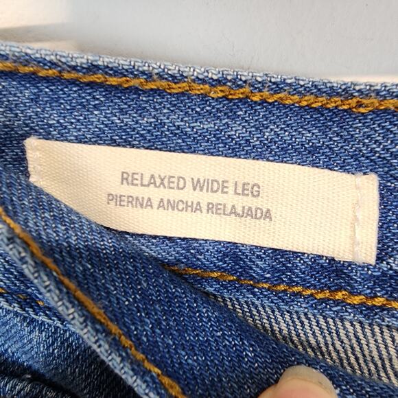 Universal Thread Relaxed Wide Leg Jeans Womens Size 26" No Stretch Cotton Baggy - Picture 14 of 15